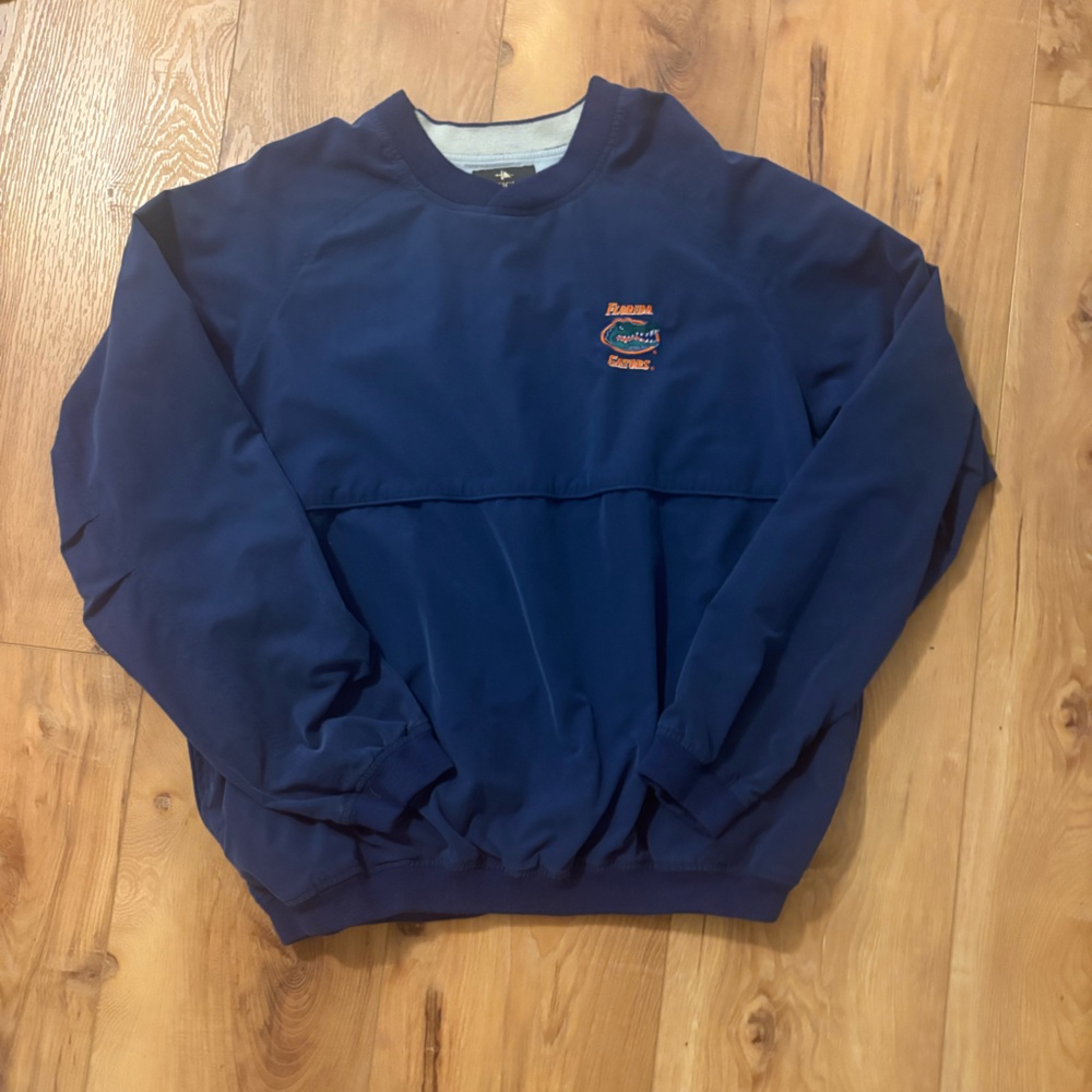 Vintage Navy Blue Windbreaker Embroidered Florida Gators Logo